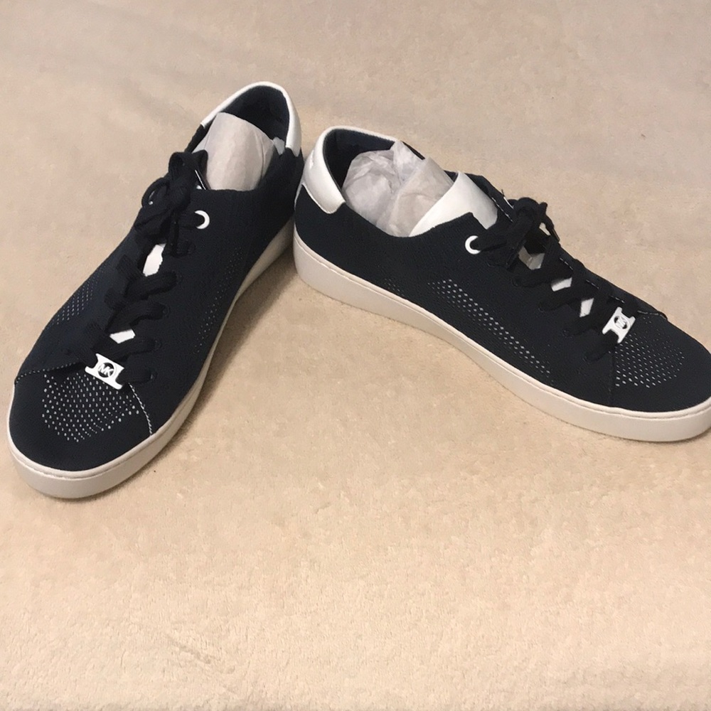 New Michael Kors navy blue tennis shoes